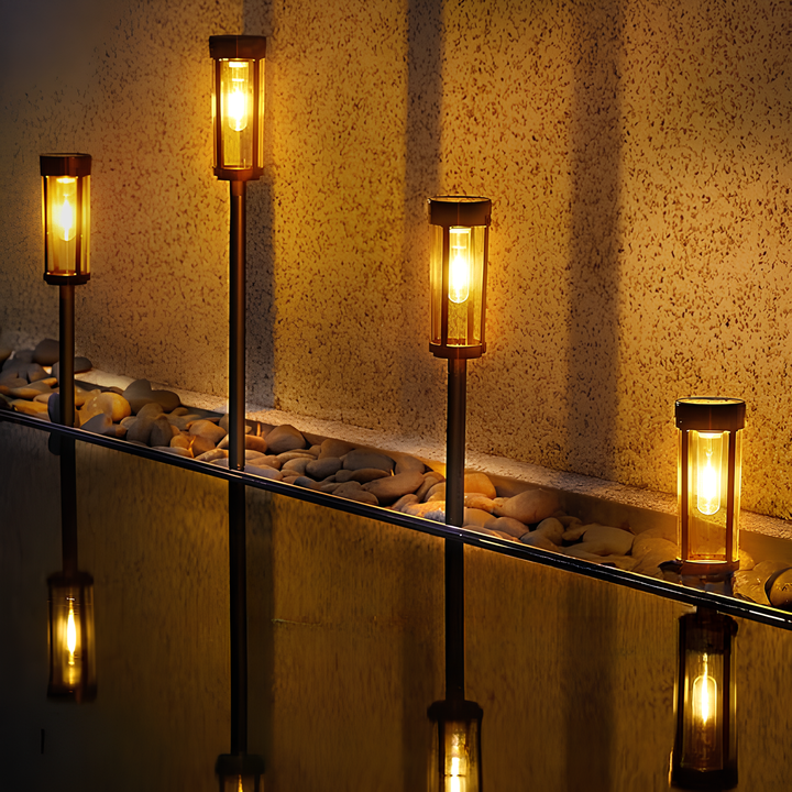 Kalsten | Solar Torch Light Solaria | Automatic Twilight Sensor | 12h Light Duration | Weatherproof Design