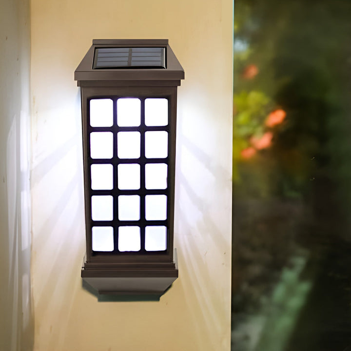 Solar LED Light-controlled Motion Sensor Modern Outdoor Wall Lamp | Kalsten