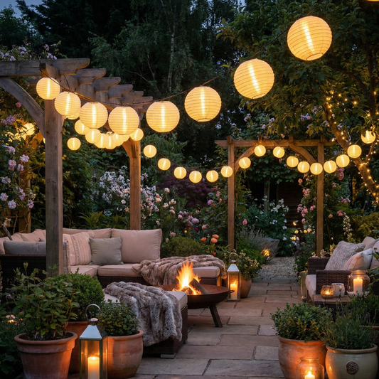 Solar Lantern Art Deco String Lights