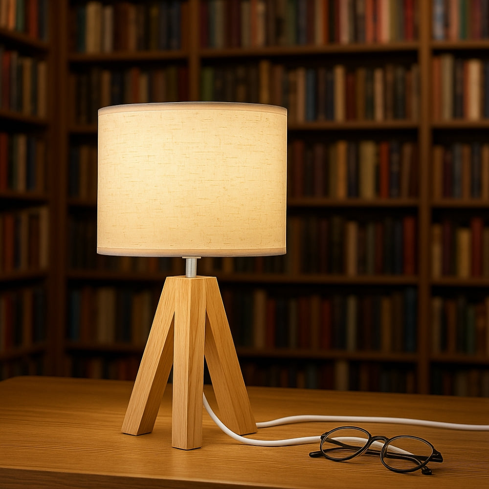Solara Minimalist Tripod Table Lamp | Kalsten