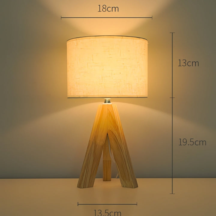 Solara Minimalist Tripod Table Lamp