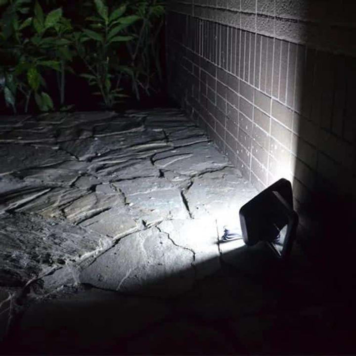 LED lamp black (square) with motion sensor - Solar | Kalsten