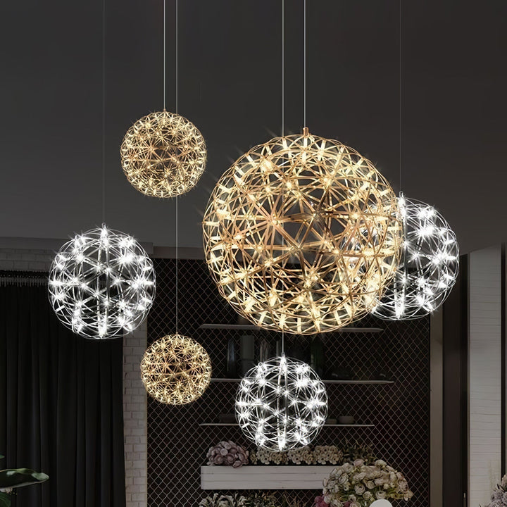 Gold Spark Ball Droplight Pendant Light | Kalsten