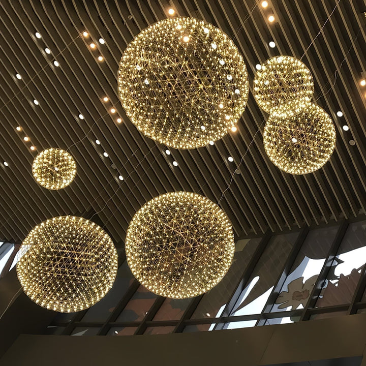 Gold Spark Ball Droplight Pendant Light | Kalsten