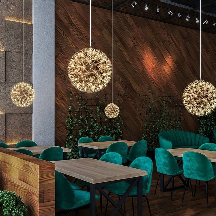 Gold Spark Ball Droplight Pendant Light | Kalsten