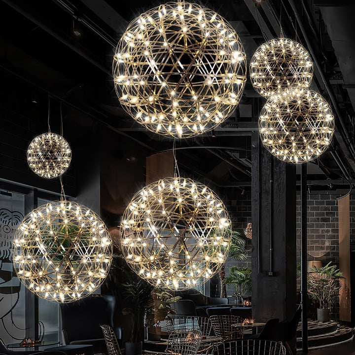Gold Spark Ball Droplight Pendant Light | Kalsten