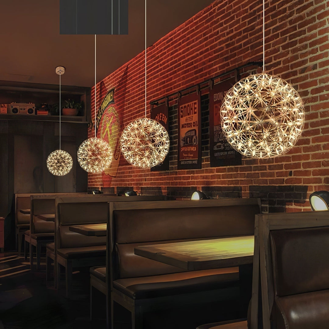 Gold Spark Ball Droplight Pendant Light | Kalsten