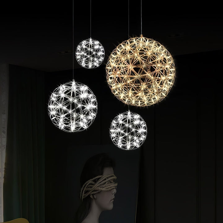 Gold Spark Ball Droplight Pendant Light | Kalsten