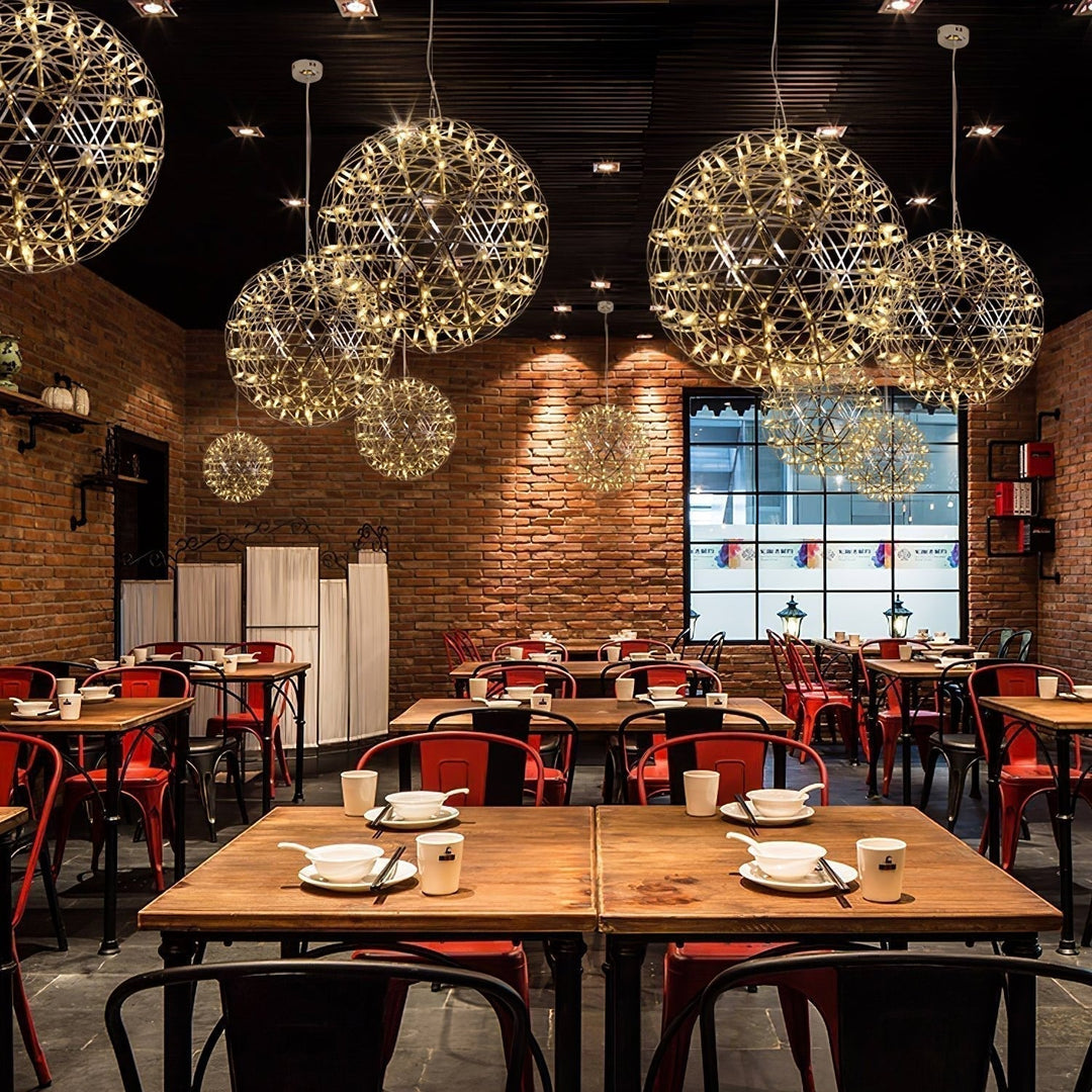 Gold Spark Ball Droplight Pendant Light | Kalsten