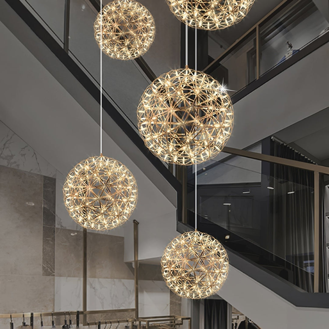 Gold Spark Ball Droplight Pendant Light | Kalsten