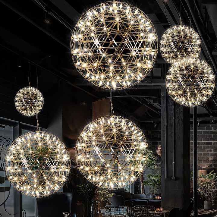 Gold Spark Ball Droplight Pendant Light | Kalsten