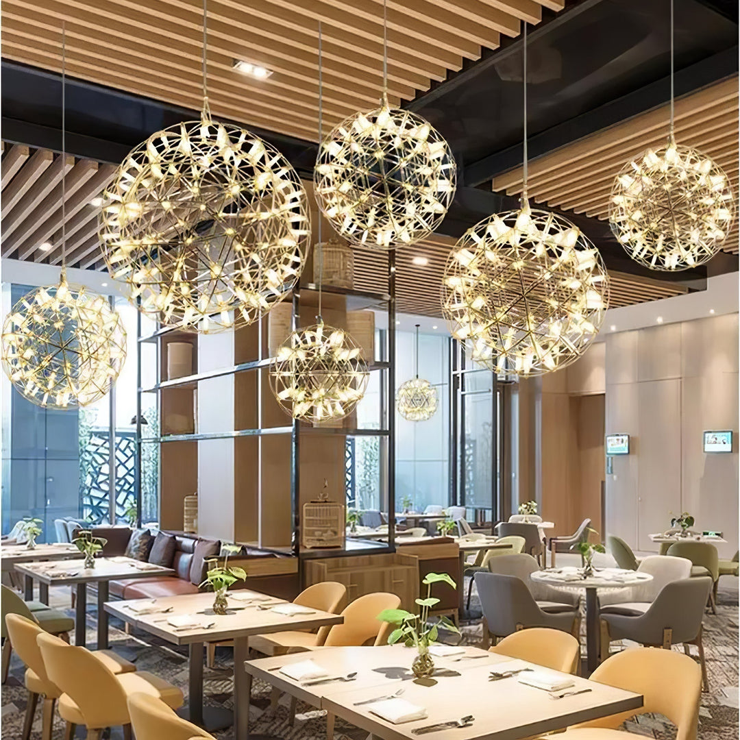 Gold Spark Ball Droplight Pendant Light | Kalsten
