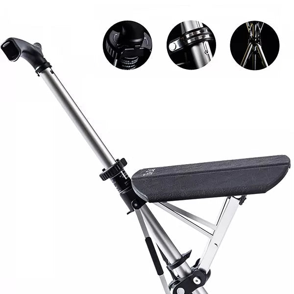SitWalk Folding Walking Stick – Walking Stick with Sitting Function and Ergonomic Grip | Kalsten