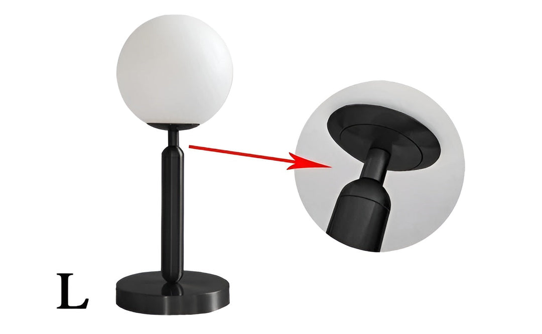 SphereShine Luxe Table Lamp of Glass & Brass – Elegance and LED Kalsten