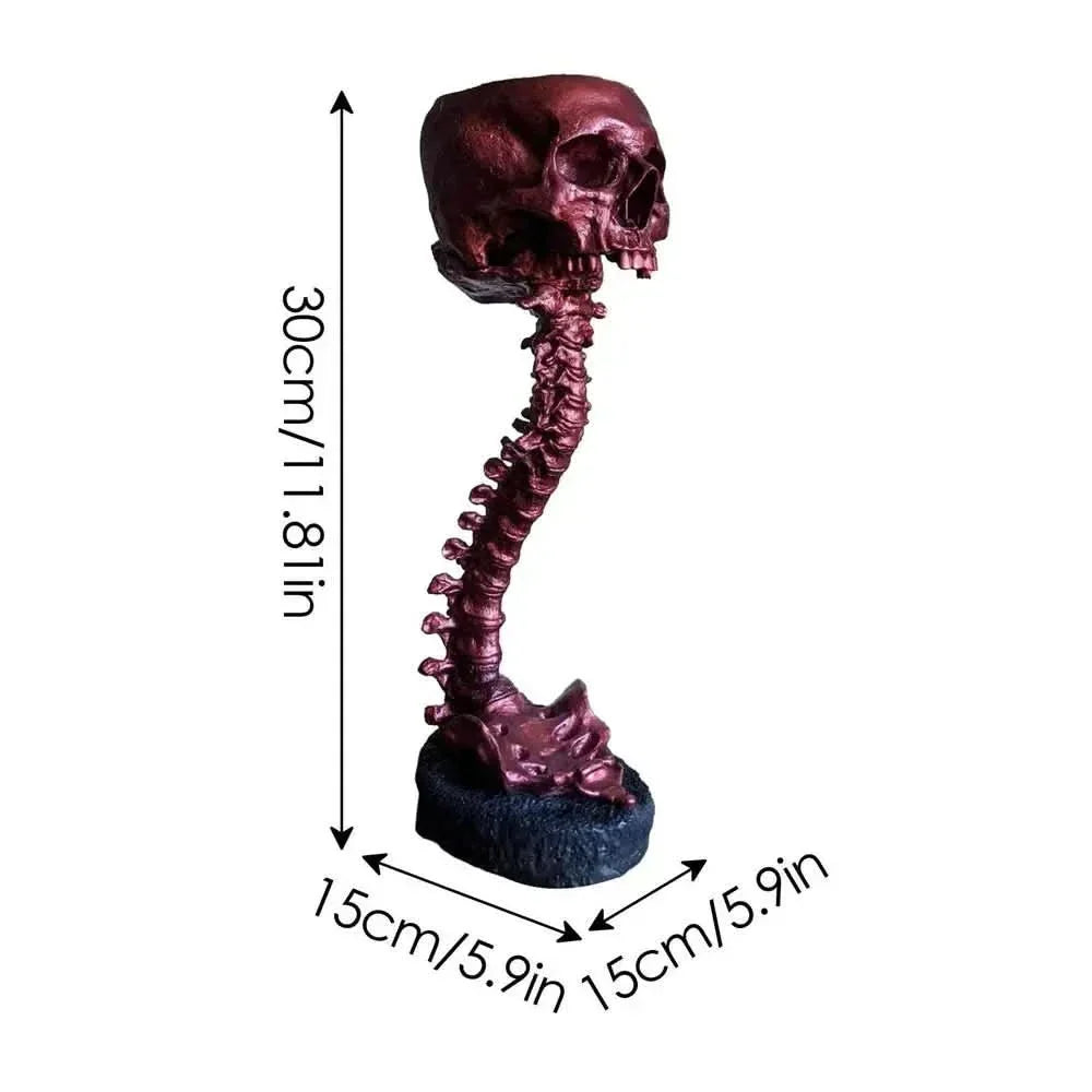 BowLift | BoneBloom | Planter with Skull and Spine