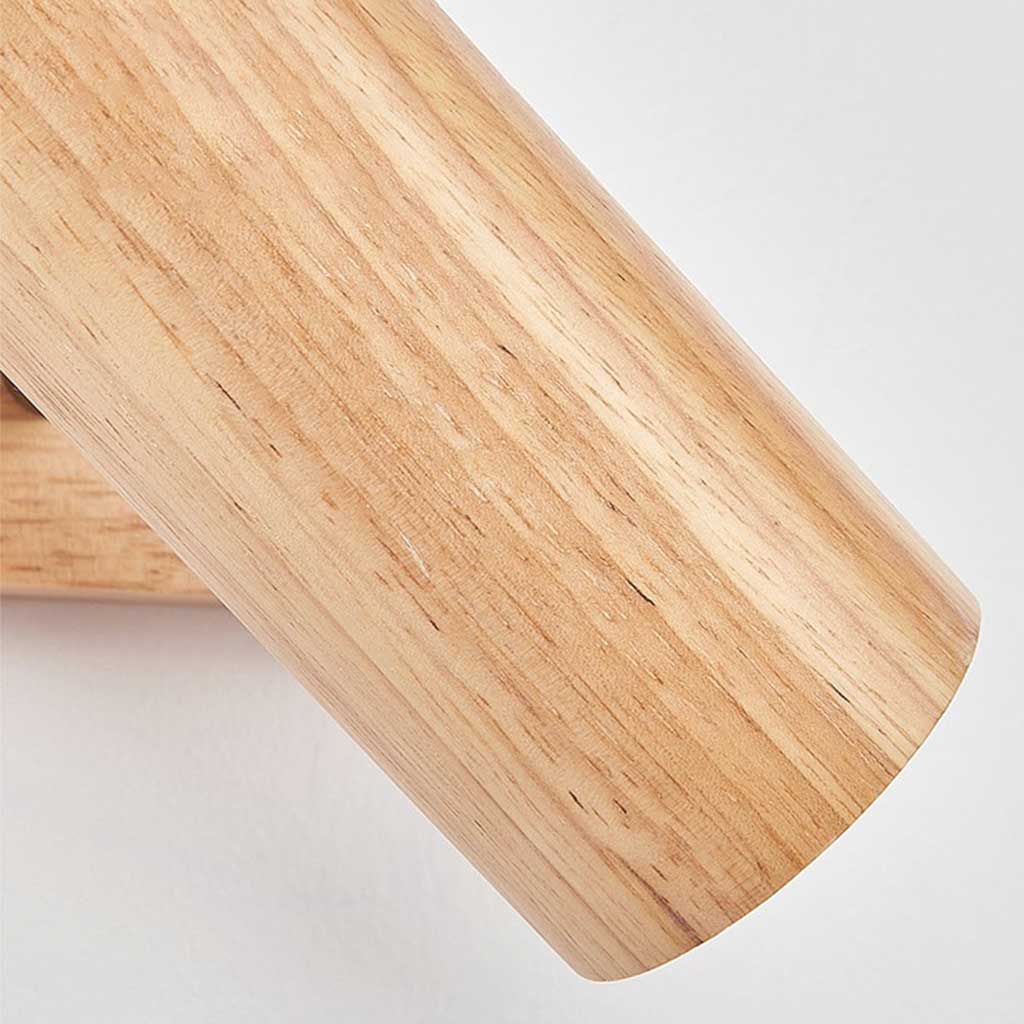 Ceiling Wall Spotlight Wood Adjustable 5.9 in (15.0 cm) Modern Nordic 1 3 4 Heads | Kalsten
