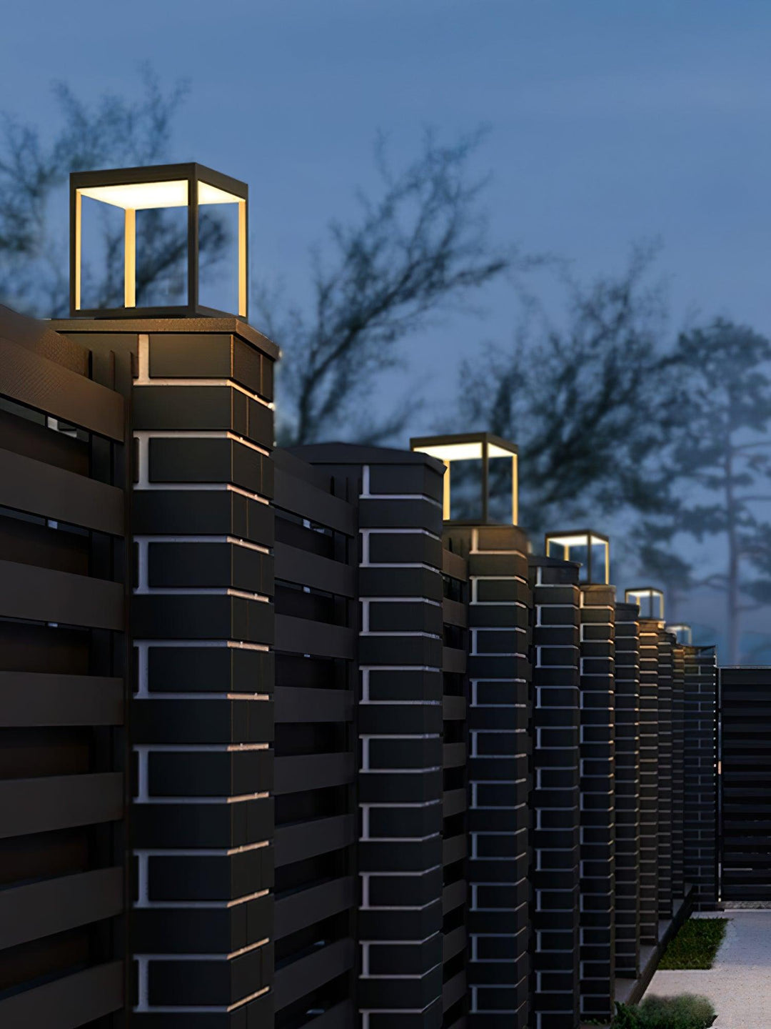 Square Frame Post Outdoor Light | Kalsten
