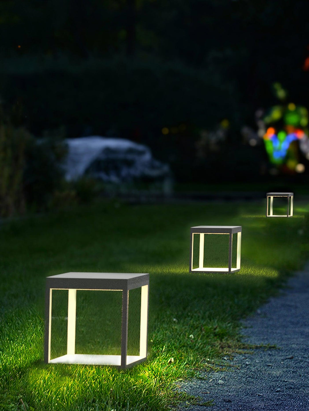 Square Frame Post Outdoor Light | Kalsten