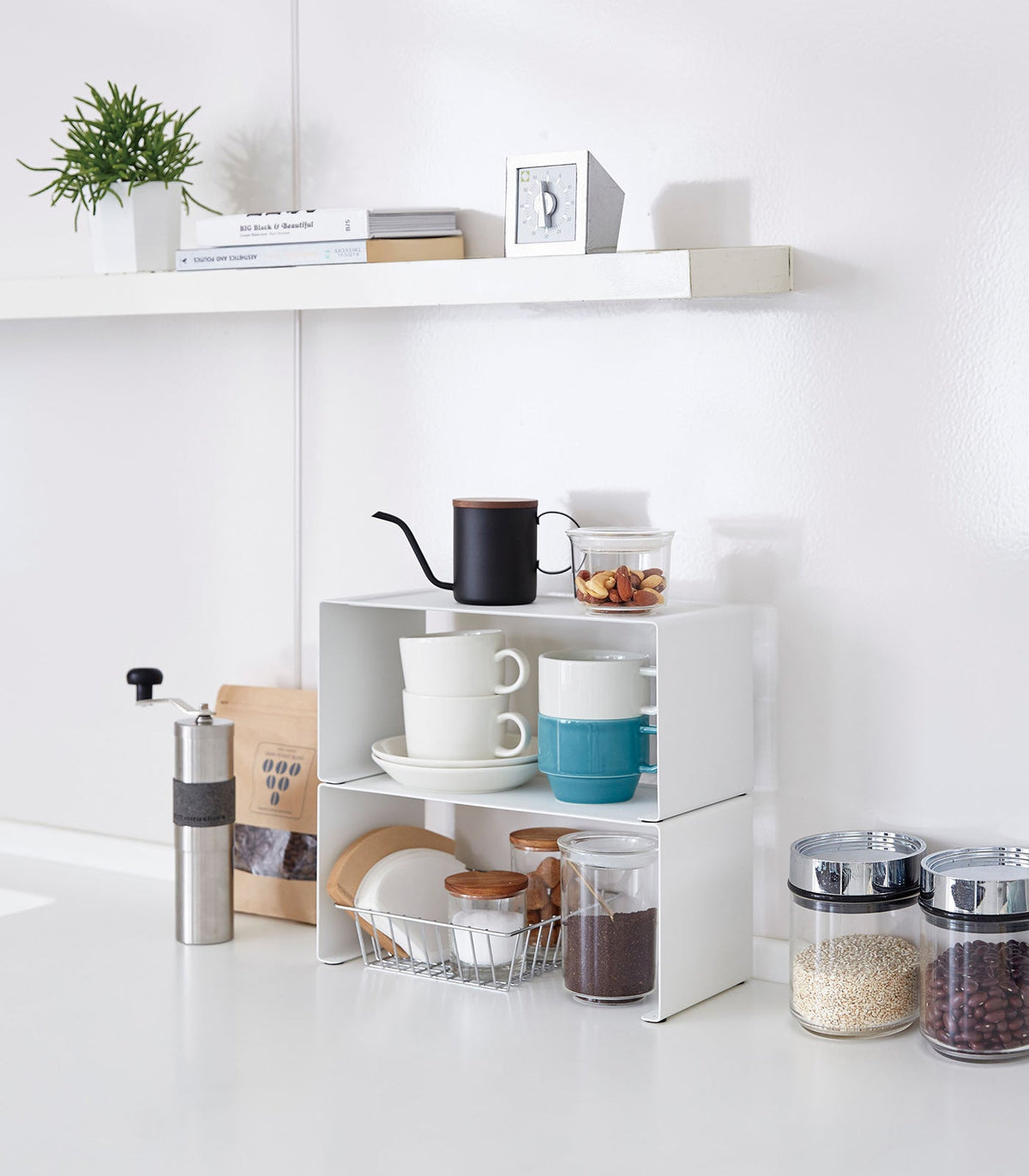 BowLift | Stackable Kitchen Shelf - Two Sizes - Steel