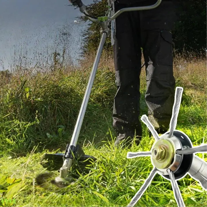 Kalsten | Steel Brush Lawn Trimmer Head – Efficient Weed Remover