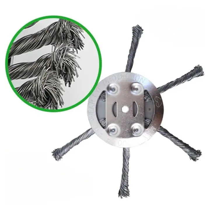 Kalsten | Steel Brush Lawn Trimmer Head – Efficient Weed Remover