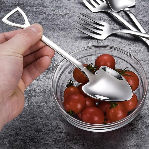 Stainless Steel Shovel Shaped Soup Spoon | Kalsten