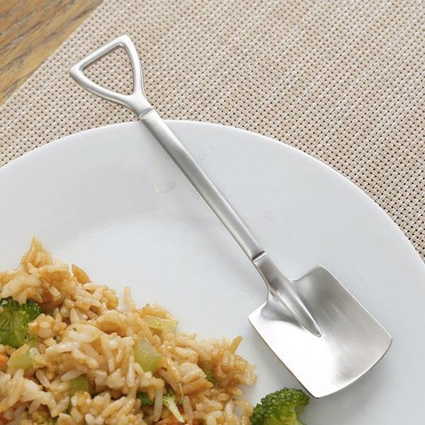 Stainless Steel Shovel Shaped Soup Spoon | Kalsten
