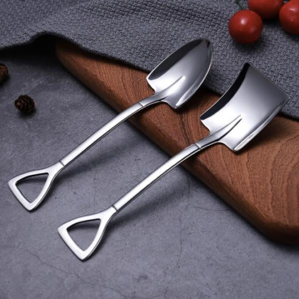 Stainless Steel Shovel Shaped Soup Spoon | Kalsten