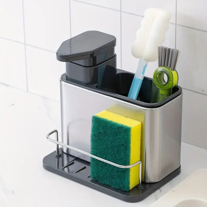 Kalsten | Stainless Steel Dish Soap Dispenser & Utensil Rack