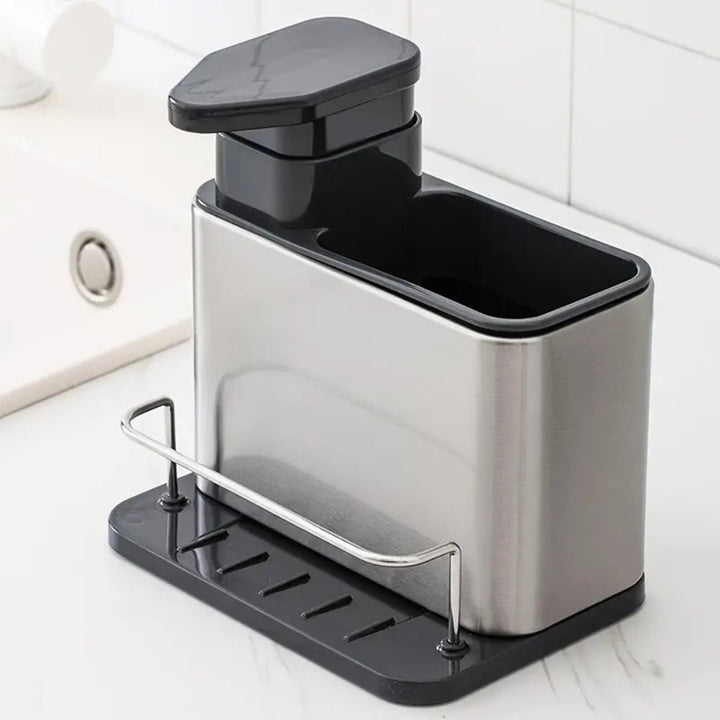 Kalsten | Stainless Steel Dish Soap Dispenser & Utensil Rack