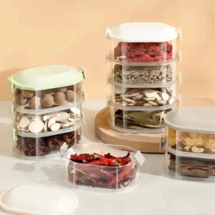 Kalsten | Stackable multi-layer spice box (5 pieces)