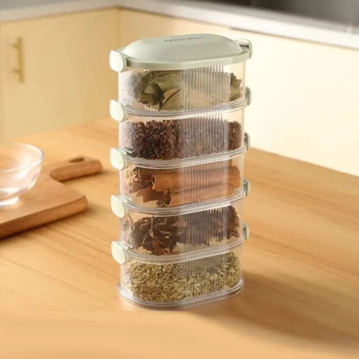 Kalsten | Stackable multi-layer spice box (5 pieces)