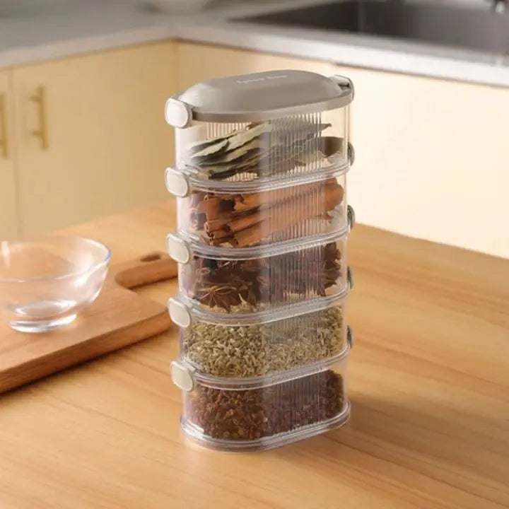 Kalsten | Stackable multi-layer spice box (5 pieces)