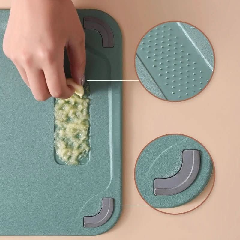 Skanto | Double-Sided Stainless Steel Cutting Board with Non-Stick Surface and Juice Groove