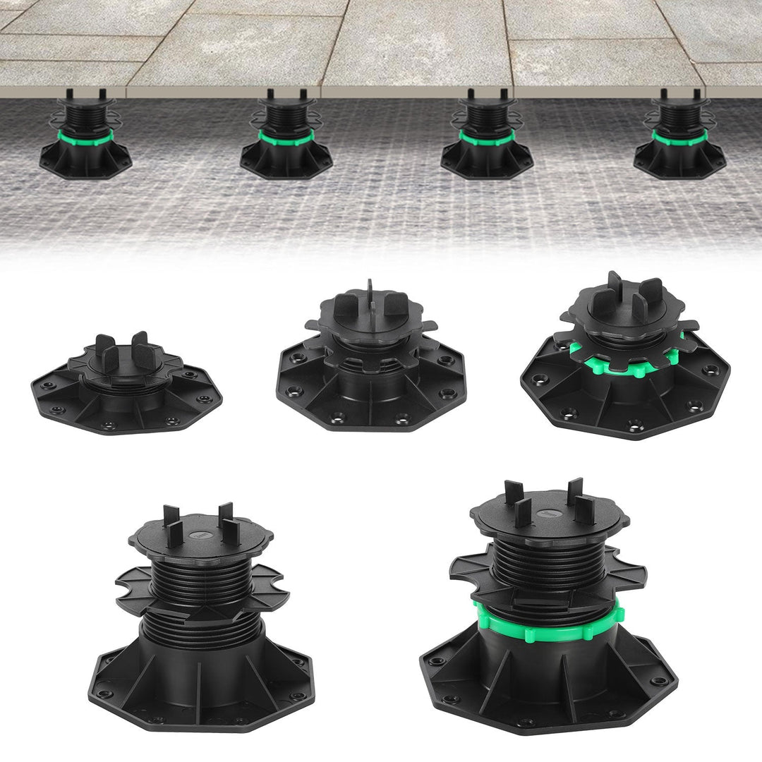 Adjustable pedestal height plate supports | Kalsten