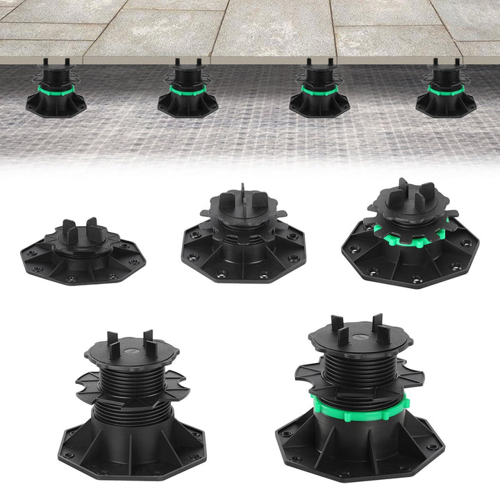 Adjustable pedestal height plate supports | Kalsten