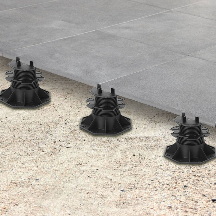 Adjustable pedestal height plate supports | Kalsten