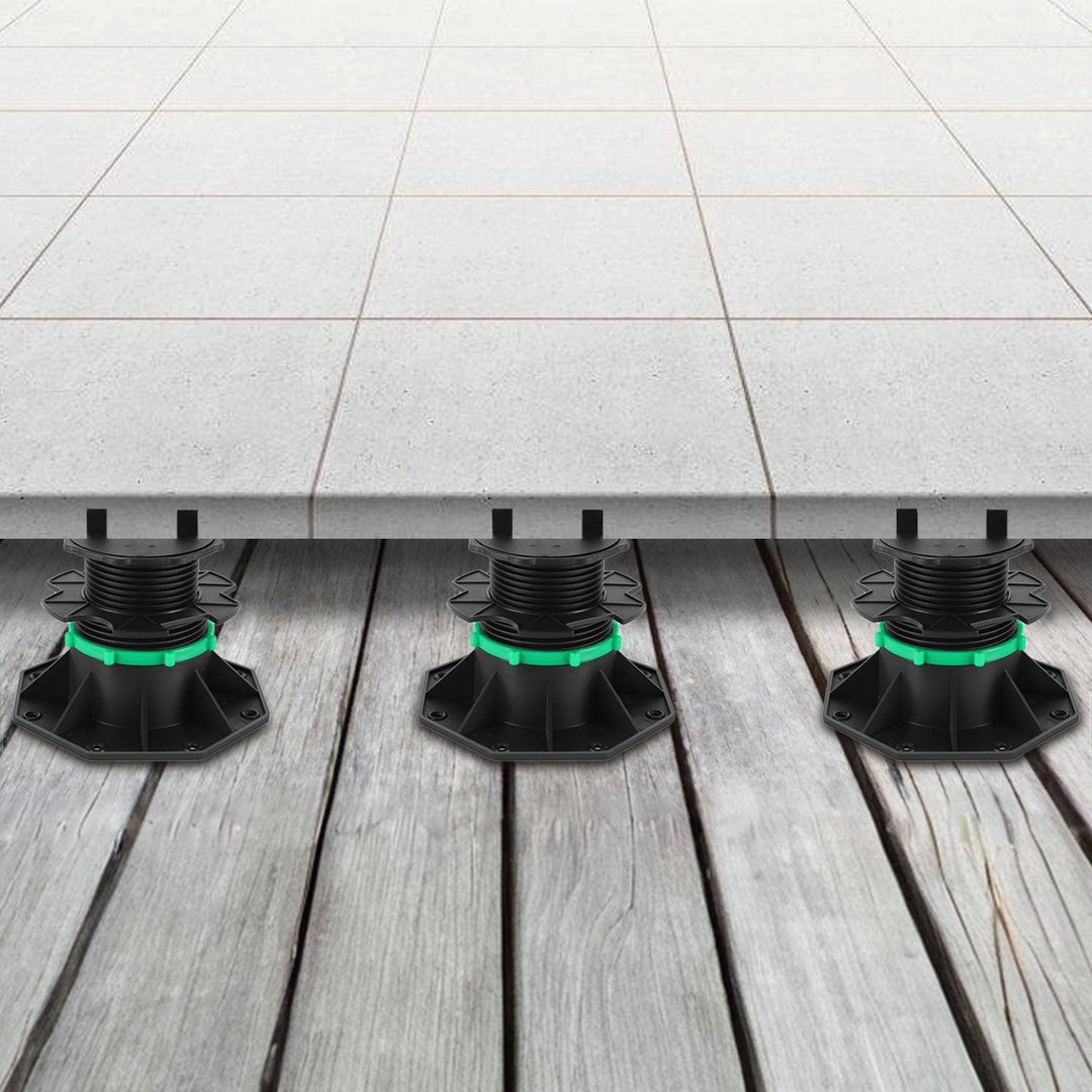 Adjustable pedestal height plate supports | Kalsten