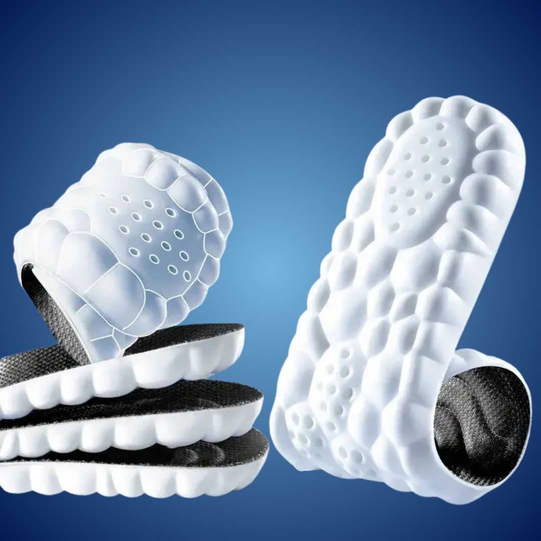 StepEase Cloud 4D Orthopedic Insoles for Foot Pain Relief | Heel Pain Relief - Support Insoles - Foot Comfort - Posture Support Skanto