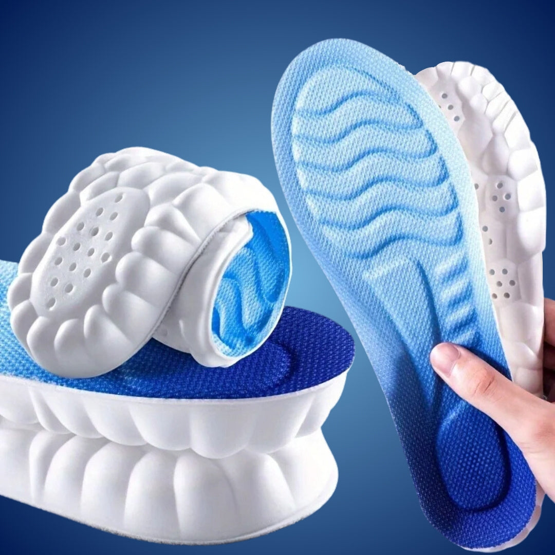 StepEase Cloud 4D Orthopedic Insoles for Foot Pain Relief | Heel Pain Relief - Support Insoles - Foot Comfort - Posture Support Skanto