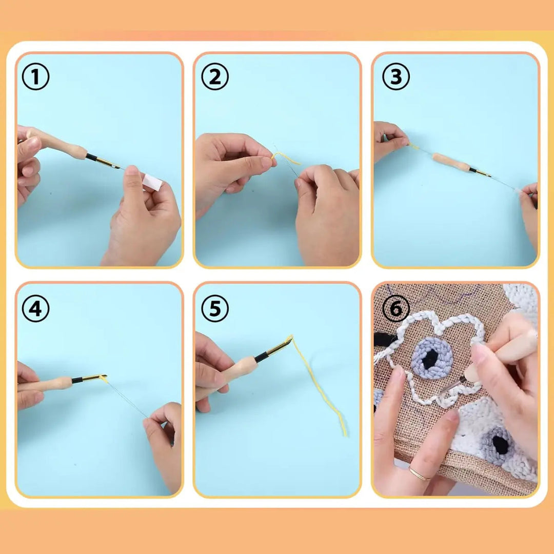 Kalsten | Stick-Punch Needle Set – Complete Set for Creative Stitch Projects