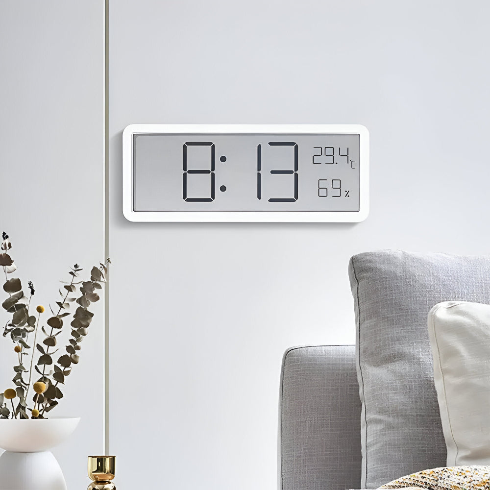 Kalsten | Digital LED Wall Clock – Large Display with Temperature and Humidity
