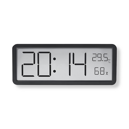 Digital LED Wall Clock – Large Display with Temperature and Humidity | Karnz