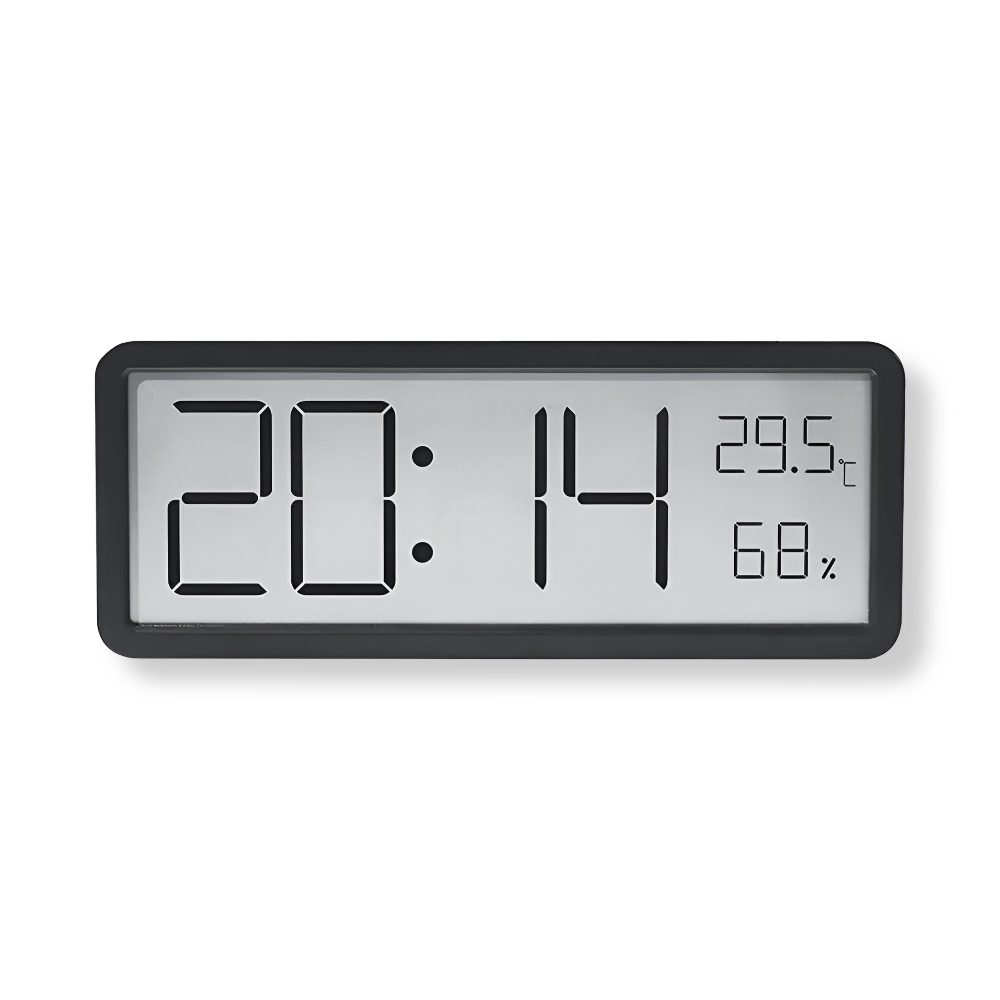 Digital LED Wall Clock – Large Display with Temperature and Humidity | Kalsten