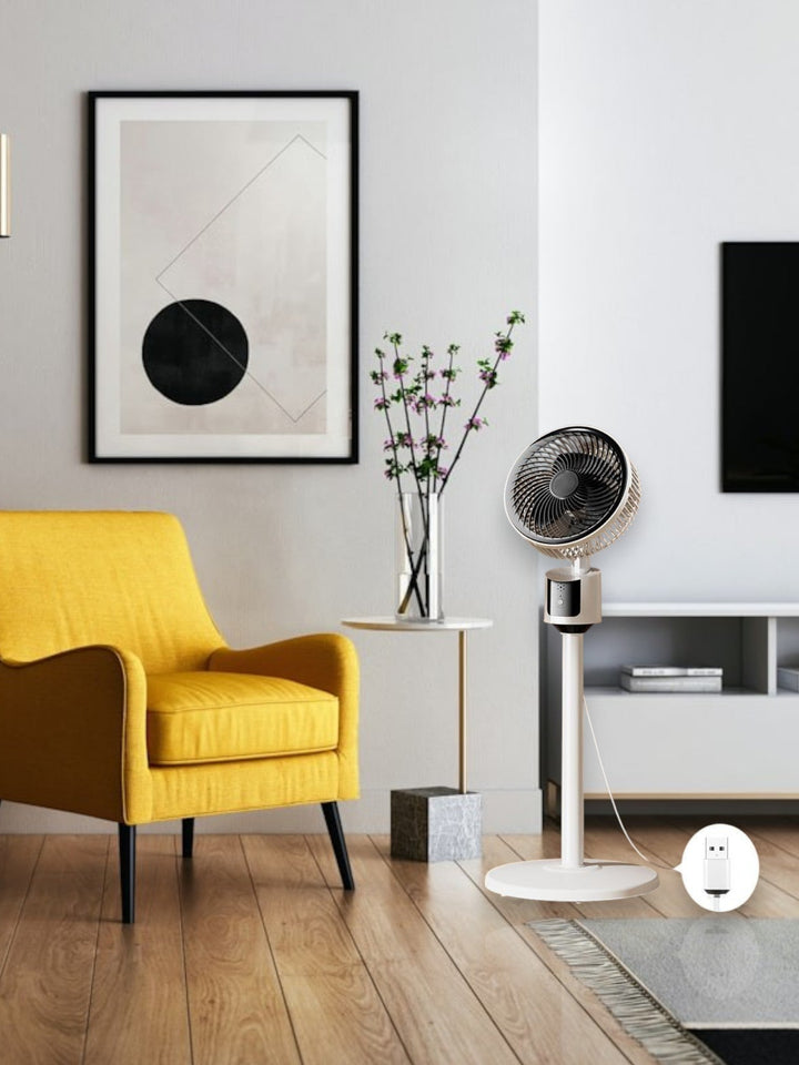 Silent USB-Powered Floor Fan with 3 Speeds - Energy Saving and Ideal for Small Spaces | Kalsten