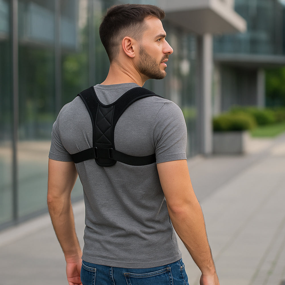 Adjustable posture-correcting back support | Kalsten