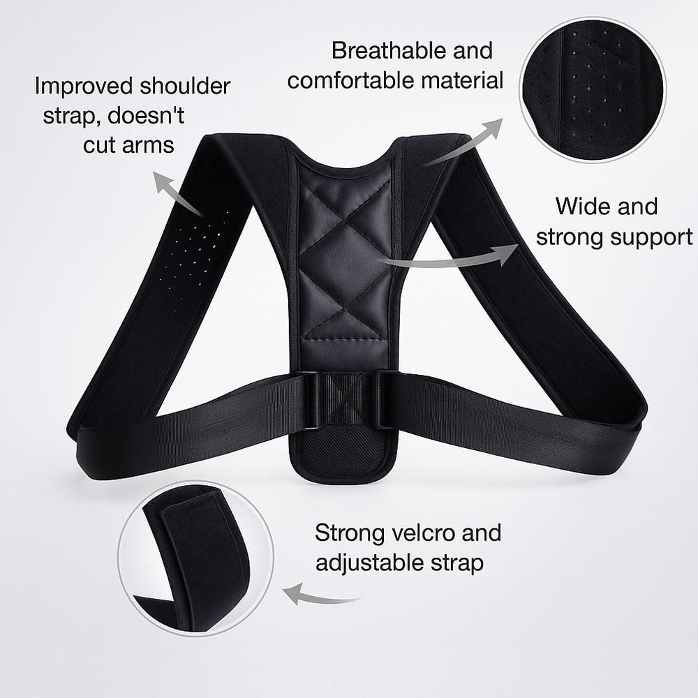 Adjustable posture-correcting back support | Kalsten