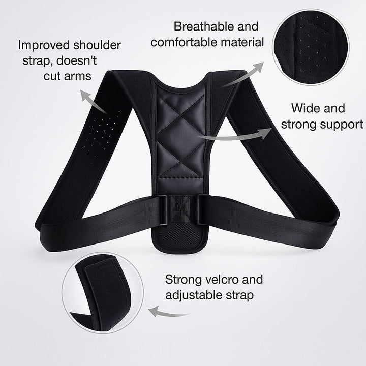 Adjustable posture-correcting back support | Kalsten