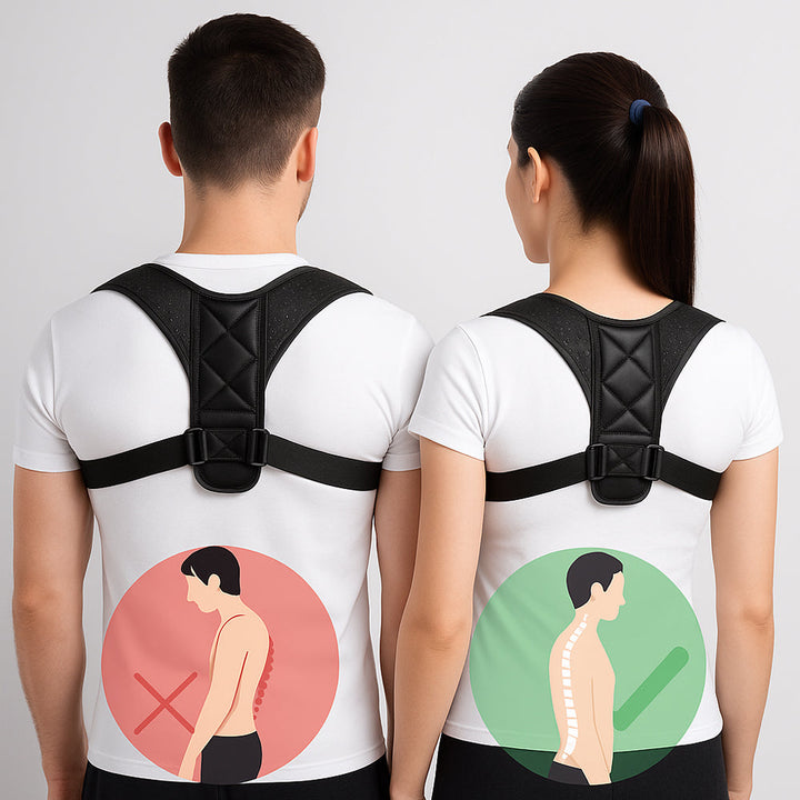 Adjustable posture-correcting back support | Kalsten