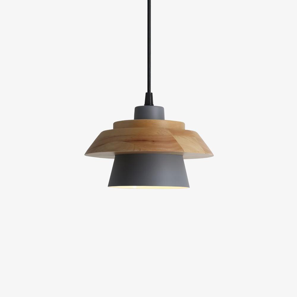 NordicMacaron Luxury Ceiling Lamp - Scandinavian Design with Wooden Finish Kalsten
